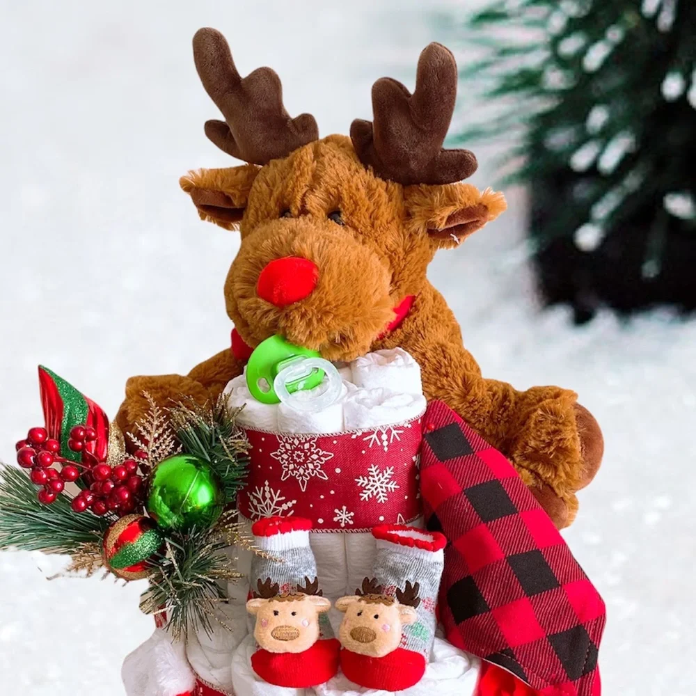 Christmas Diaper Cake